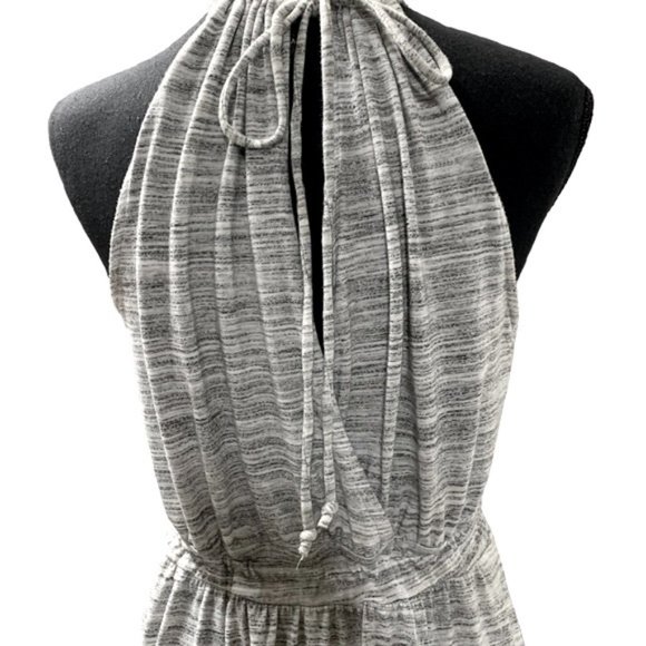 BANANA REPUBLIC SLEEVELESS MAXI DRESS IN HEATHER GRAY AND BLACK SIZE SMALL - Picture 7 of 13